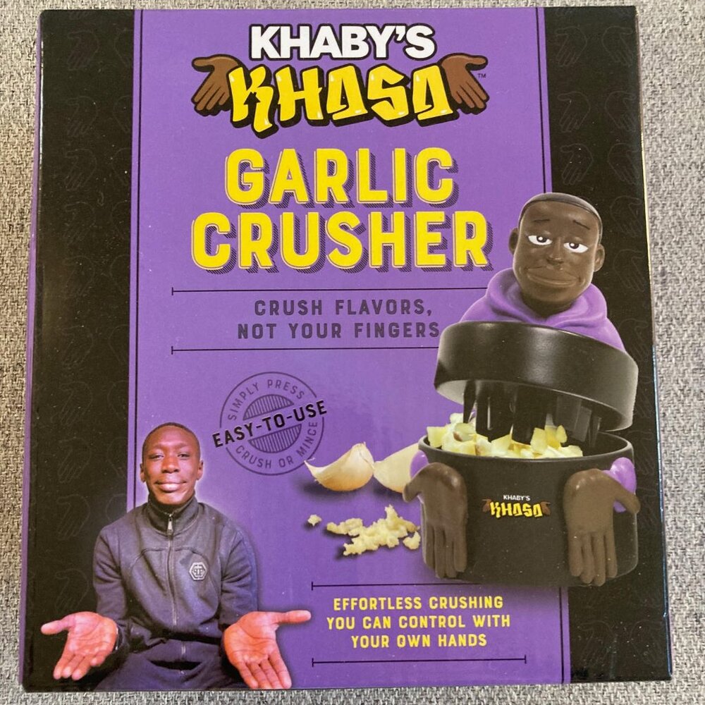 Khaby's Khasa Khaby Lame Easy to Use Garlic, Nuts, Ginger, Herbs Crusher Press